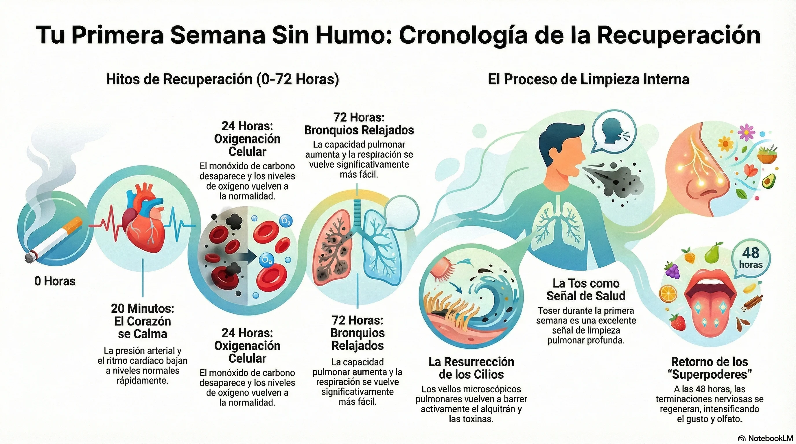 Pulmones sanos y recuperación