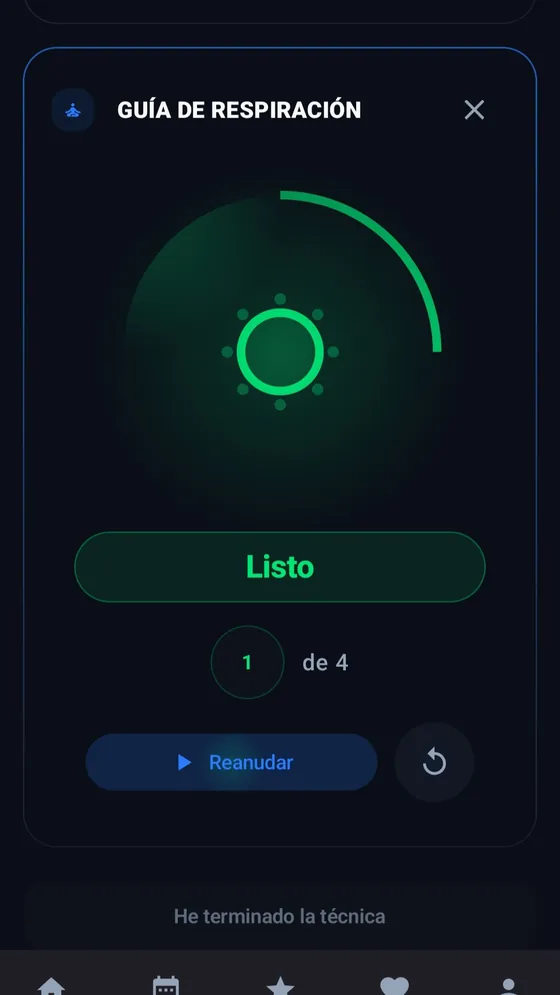 Botón de Pánico SOS para crisis de ansiedad por nicotina - Técnica de suspiro fisiológico guiada