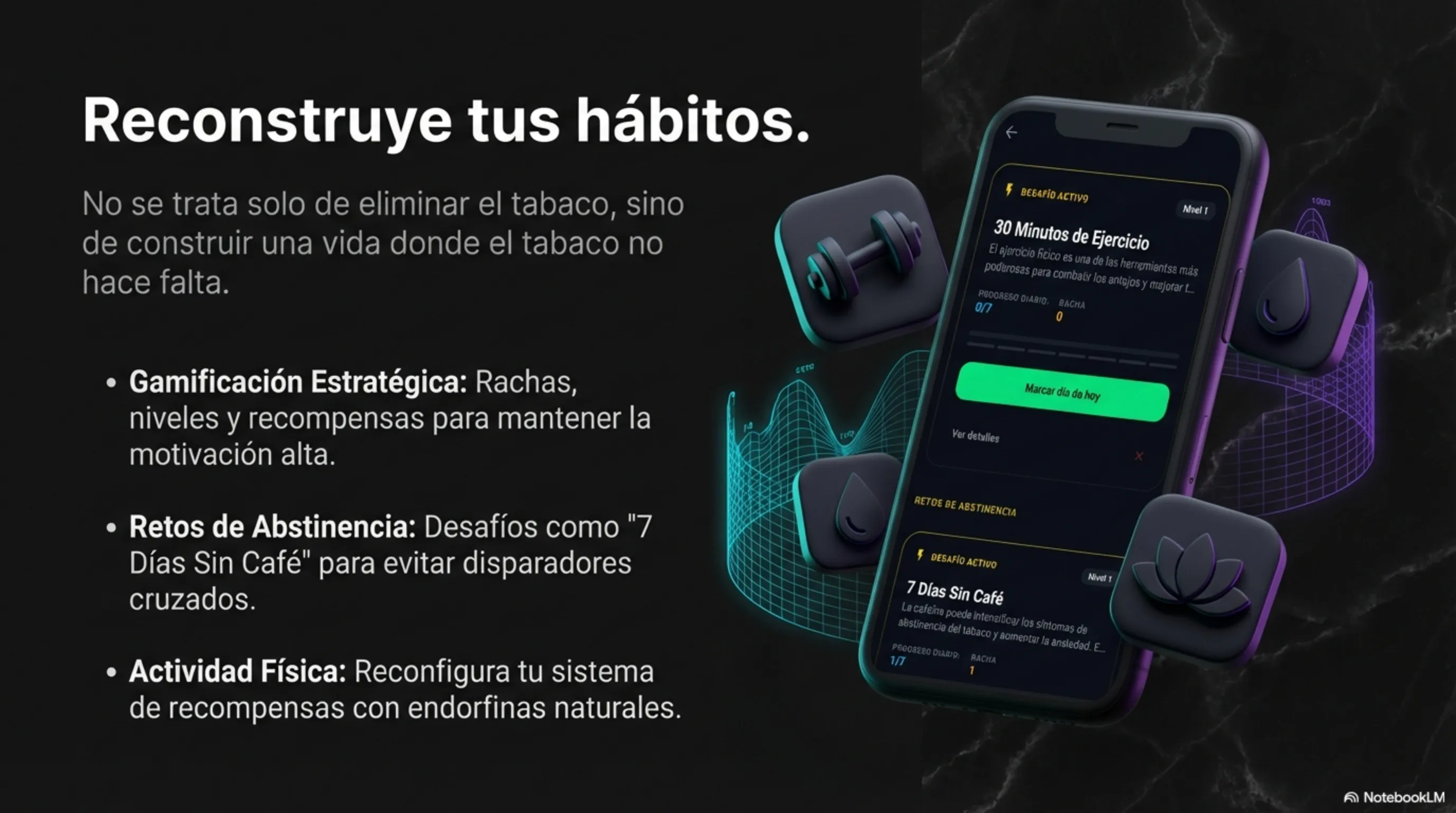 Visualización de pulmones limpios vs fumador: motivación salud